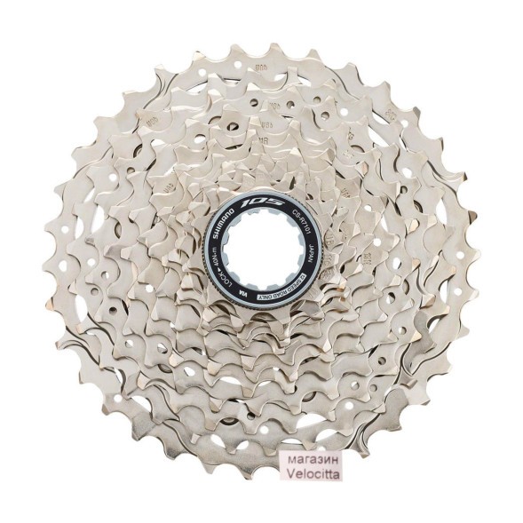 Кассета велосипедная Shimano 105 CS-R7101-12, 12 скоростей, зубья 11-34T