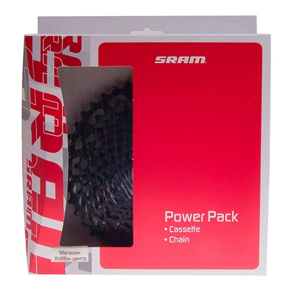 Комплект кассета/цепь Sram Power Pack PG-730 (12-32T)/PC-830, 6-8 speed, 114 зв.