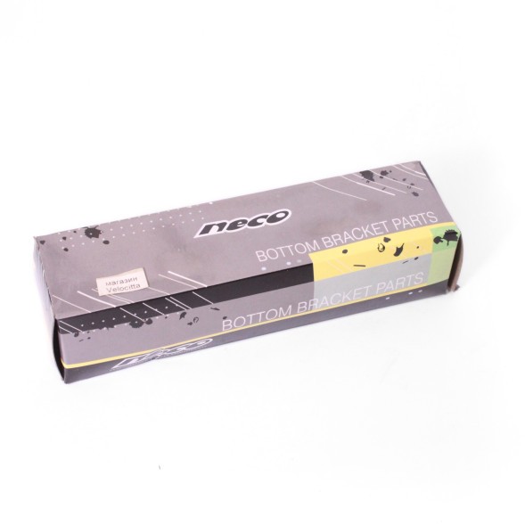 Каретка велосипедная Neco B910P-1225, 68 мм, 122.5 мм, SQR, на промподшипниках, стальные чашки