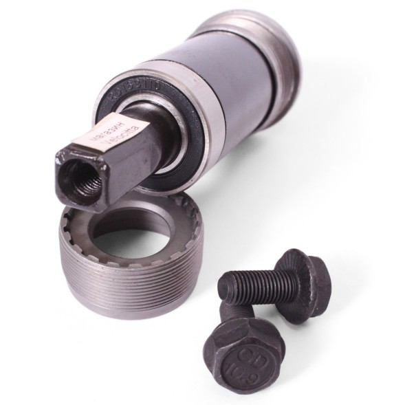 Каретка велосипедная Neco B910P-1225, 68 мм, 122.5 мм, SQR, на промподшипниках, стальные чашки