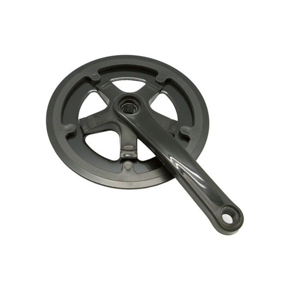 Система велосипедная TBS DC-112, 170 мм, 38T, под квадрат, 9/16, 1/2&amp;quot;х3/32&amp;quot;, стальные шатуны, двухсторонняя защита звезды, черный