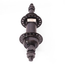 Веловтулка задняя 16 R black, сталь, ось 3/8"х135x175 мм, под V-br, под трещотку, на гайках, 36 отверстий, box