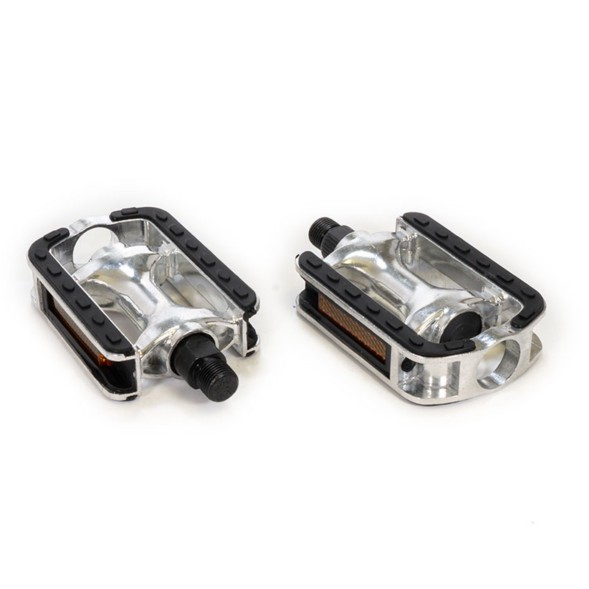 Педали алюминиевые PD-825-9x16-SL, City, 103x72 мм, резьба 9/16&amp;quot;, серебристые