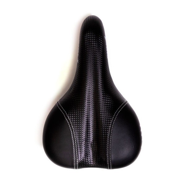 Седло спортивное Hongfei HF-AZ-2748-4-BK, 265х165 мм, пружинное, под &amp;quot;карбон&amp;quot;, Черное