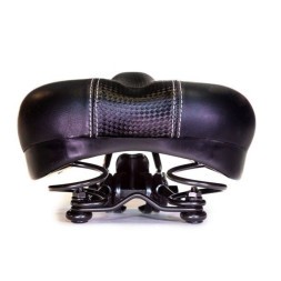 Седло спортивное Hongfei HF-AZ-2748-4-BK, 265х165 мм, пружинное, под "карбон", Черное