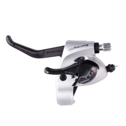 Шифтер/Тормозная ручка Shimano TX800, левый, 3 speed, моноблок, трос 1800мм, серебристый, без упаковки