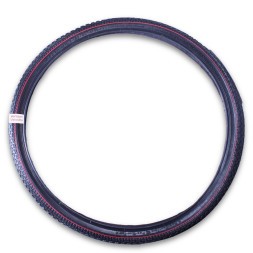 Велопокрышка 28"х1.75 (40-622) черная c красной полосой, аналог российской Л-183 (Индия)