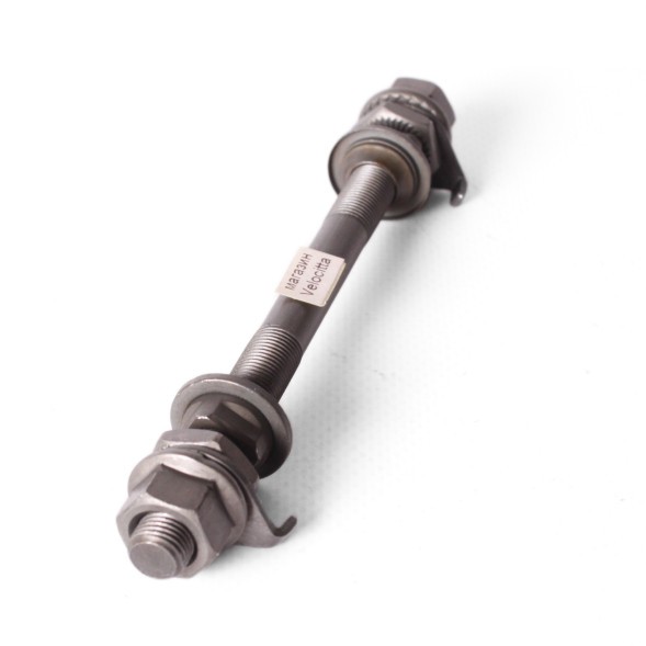 Ось велосипедная Shunfeng, передняя, 3/8&amp;quot;x140 мм, конуса с пыльниками, черная