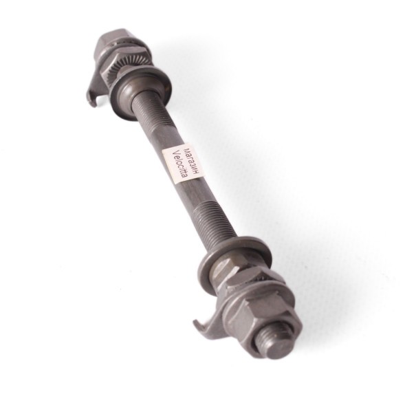 Ось велосипедная Shunfeng, передняя, 3/8&amp;quot;x140 мм, конуса с пыльниками, черная