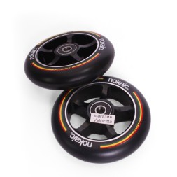 Набор колес для самоката Nokaic, алюминиевый с подшипником Abec 9, 100 мм, черный, 2 шт