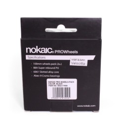 Набор колес для самоката Nokaic, алюминиевый с подшипником Abec 9, 100 мм, черный, 2 шт