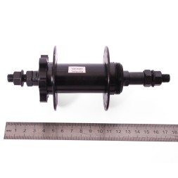 Втулка задняя 44 R black, стальная, ось 3/8&amp;quot;х135x175 мм, под диск, под трещотку, на гайках, 36 отверстий, торг. уп.