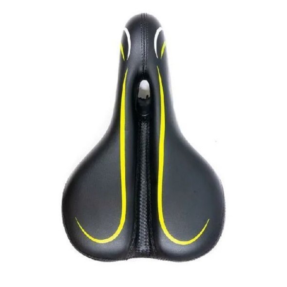 Седло велосипедное Hongfei HF-AZ-70165-0-BK, спортивное, 270x165 мм, с вентиляцией, Black