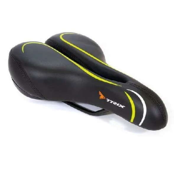 Седло велосипедное Hongfei HF-AZ-70165-0-BK, спортивное, 270x165 мм, с вентиляцией, Black