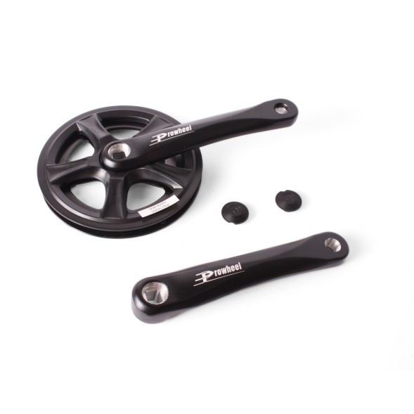 Система шатунов Prowheel PRO-Q36PP, алюминиевый, 36T, 170 мм, резьба 9/16&amp;quot;, с защитой, черный