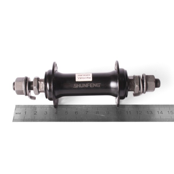 Втулка велосипедная Shunfeng, передняя, 140 мм, 36H, черный