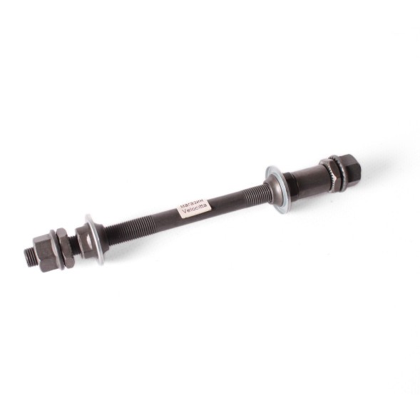 Ось велосипедная Shunfeng, задняя, 3/8&amp;quot;x170 мм, сталь, конуса с пыльниками