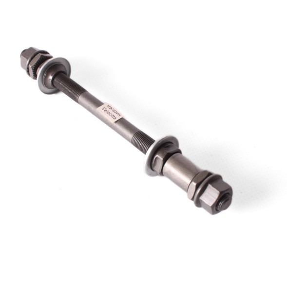 Ось велосипедная Shunfeng, задняя, 3/8&amp;quot;x170 мм, сталь, конуса с пыльниками