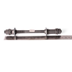 Ось велосипедная Shunfeng, задняя, 3/8"x170 мм, сталь, конуса с пыльниками