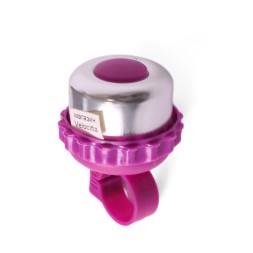 Звонок велосипедный Joy Kie, &amp;quot;шестерёнка&amp;quot;, алюминий\пластик, Ø 48 мм, сиреневый