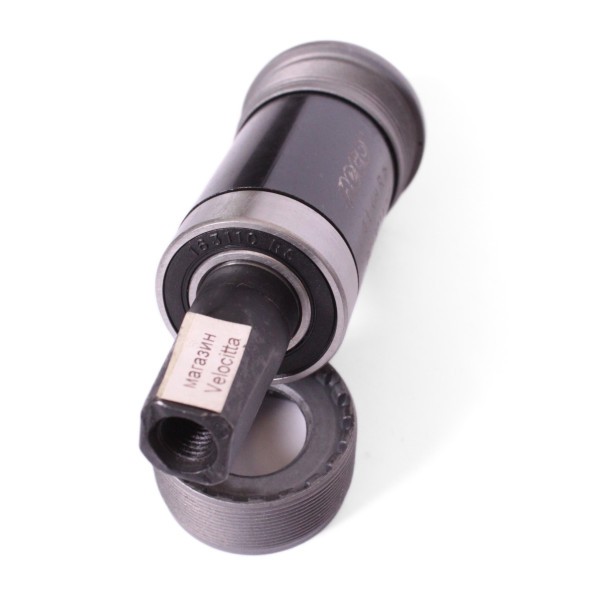 Каретка велосипедная Neco B910P-1275, 68 мм, 127.5 мм, SQR, с пром. подшипниками, стальные чашки