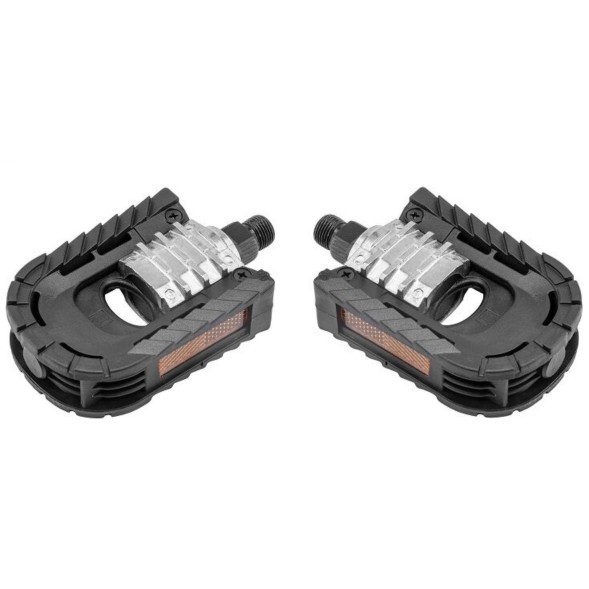 Велопедали Feimin FP-909, складные, 112х80 мм, 9/16&amp;quot;, алюминий/пластик, черный