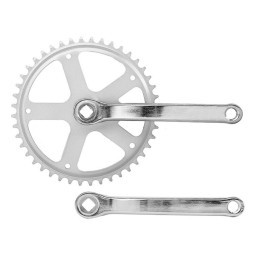 Система велосипедная Anhui M&B YP-1006, 46T, 170 мм, под квадрат, 9/16", стальные шатуны, хром