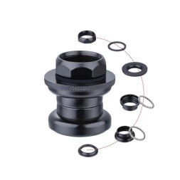 Рулевая колонка Mixieer QLP-2A2(BK), 1&amp;quot;, резьбовая, EC 30/25.4-24T, EC 30/27, подшипники 5/32&amp;quot;x16- 2шт, высота 32.5 мм, box