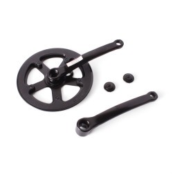 Система шатунов велосипедная Golden Swallow GS-S112A, сталь, 40Т, 170 мм, под квадрат, резьба 9/16", черный