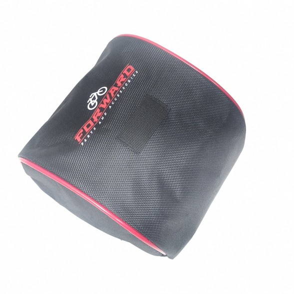 Велосумка Forward, 19х9х14 см, на руль, водоотталкивающее ПВХ, влагозащитная молния, стропа для крепления фонарика, нейлон 1680D