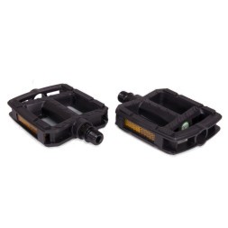 Велопедали PD-P675-9x16-BK, City, пластиковые, 113x84мм, резьба 9/16&amp;quot;, 2DU подшипники, Black