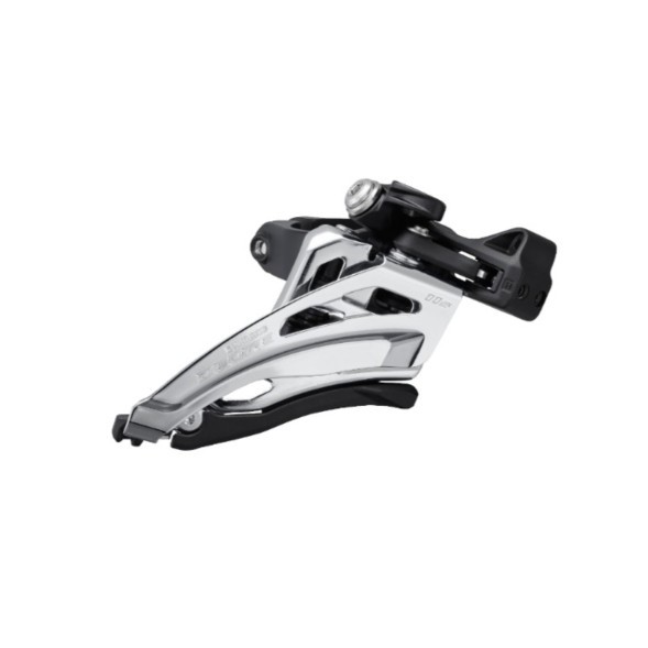 Переключатель передний Shimano Deore M5100, 2x11 Speed, верхняя тяга, 36T, средний хомут 31.8 мм, угол 66-69°, торг. уп.