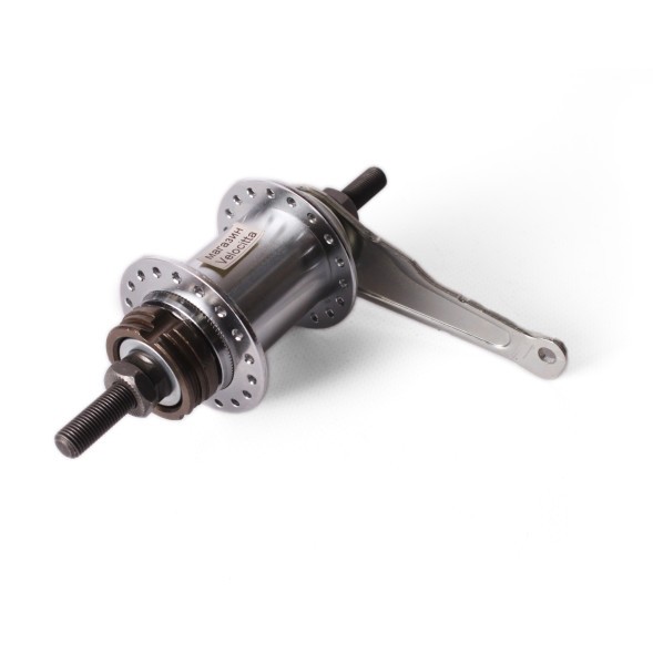 Втулка велосипедная Shunfeng SF-CT01, задняя, с рисками, 160 мм, 36 отверстий, хром