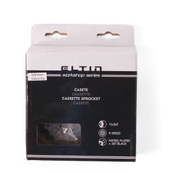 Кассета велосипедная Elin, 9 скоростей, звезды: 11-36, серебристая