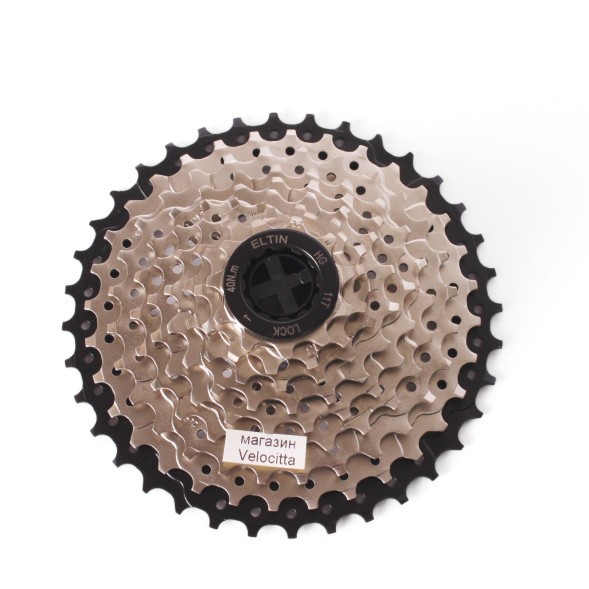 Кассета велосипедная Elin, 9 скоростей, звезды: 11-36, серебристая