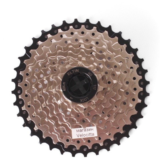 Кассета велосипедная Elin, 9 скоростей, звезды: 11-36, серебристая