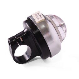 Звонок велосипедный, AL/пл, с компасом, большой, черный