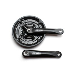 Система шатунов велосипедная Prowheel FC-MA-AC49, 165 мм, SQR, 9/16, 42x34x24T зубья, алюминий, Black