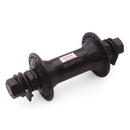 Втулка передняя Shunfeng SF-A241F 48отв., BMX, ALU, под U-br, на гайках, ось 14х100x140 мм, промподшипники, торг. уп.