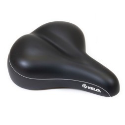 Седло велосипедное Velo SD-VL-6123-0-BK, 254x205 мм, Comfort, вакуумное, эластомерное, черное