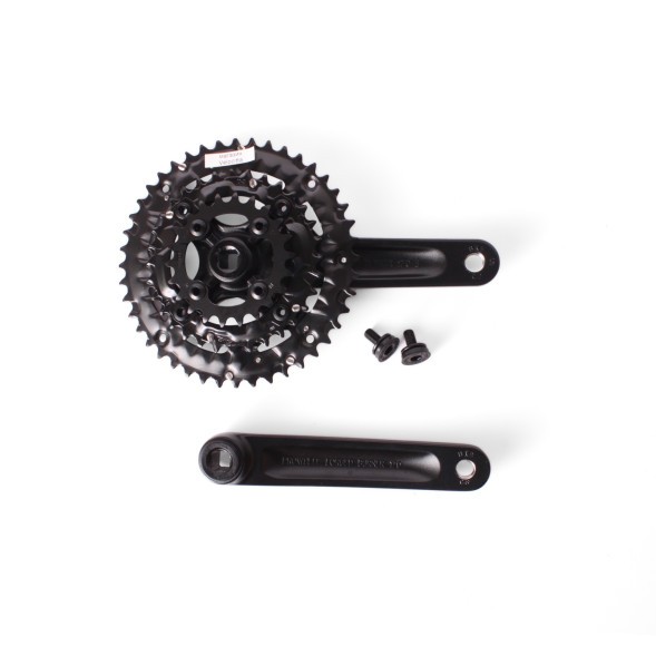 Система шатунов велосипедная Prowheel XTC-401, алюминий, 44/32/22T, 170 мм, ромб, с болтами, резьба 9/16&amp;quot;, Chainline: 50, съемные звезды BCD 104/64 мм, черный
