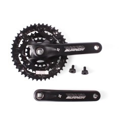 Система шатунов велосипедная Prowheel XTC-401, алюминий, 44/32/22T, 170 мм, ромб, с болтами, резьба 9/16&amp;quot;, Chainline: 50, съемные звезды BCD 104/64 мм, черный