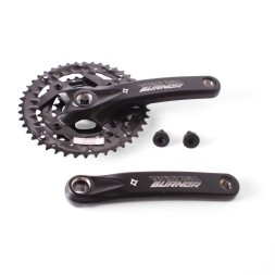 Система шатунов велосипедная Prowheel XTC-401, алюминий, 44/32/22T, 170 мм, ромб, с болтами, резьба 9/16&amp;quot;, Chainline: 50, съемные звезды BCD 104/64 мм, черный