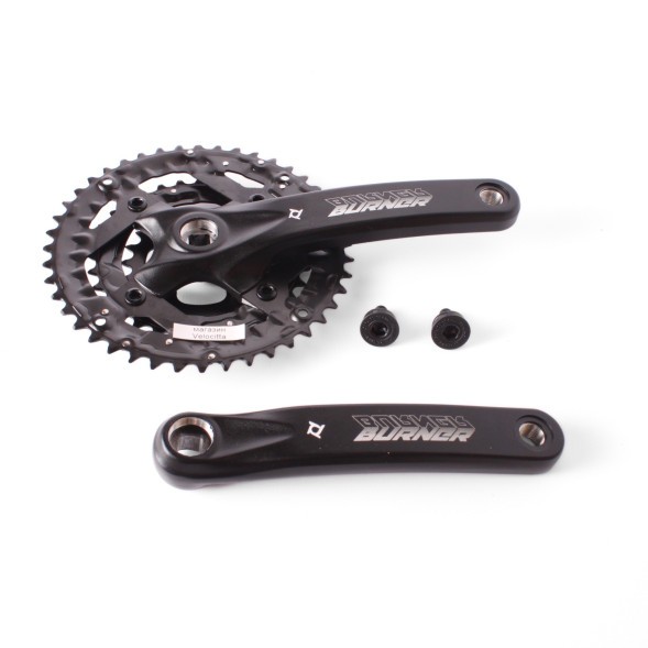 Система шатунов велосипедная Prowheel XTC-401, алюминий, 44/32/22T, 170 мм, ромб, с болтами, резьба 9/16&amp;quot;, Chainline: 50, съемные звезды BCD 104/64 мм, черный