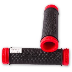 Грипсы велосипедные &amp;quot;Sport&amp;quot; TC-G100, 120 мм, резиновые, красный