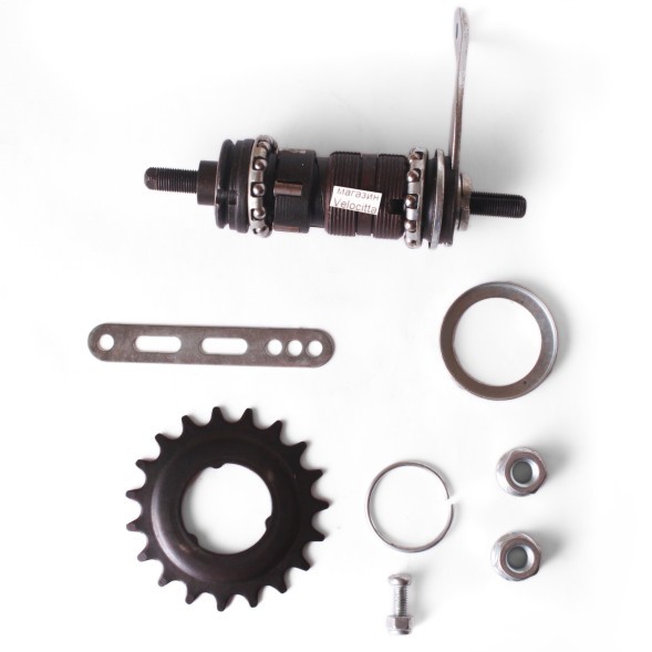 Втулка велосипедная &amp;quot;Русский стандарт&amp;quot;, задняя, без корпуса, сталь, серебристая