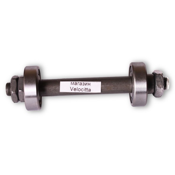 Ось велосипедная Shunfeng, передняя, 3/8&amp;quot;x108 мм, под эксцентрик, с промподшипником (6200)