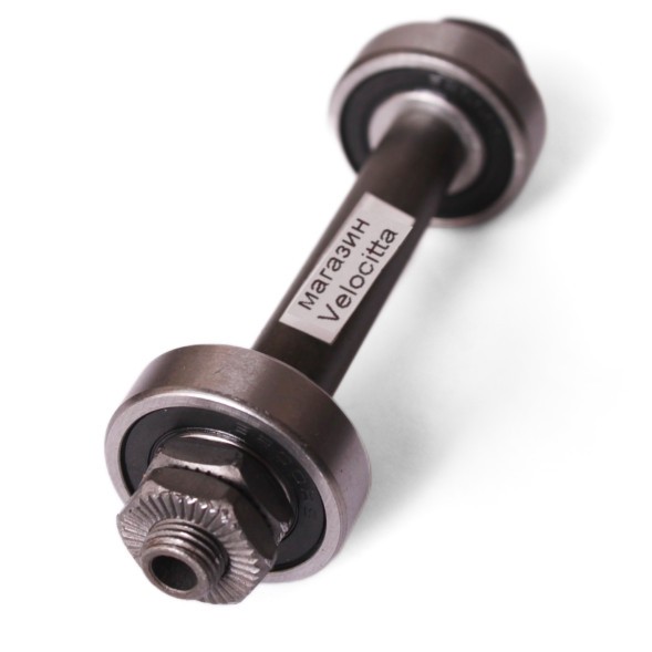 Ось велосипедная Shunfeng, передняя, 3/8&amp;quot;x108 мм, под эксцентрик, с промподшипником (6200)