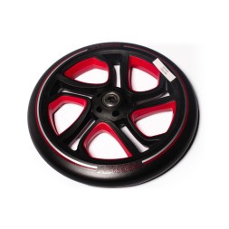 Колесо для самоката Frenzy Wheel, подшипник Abec 7,  215 мм, черный с красным