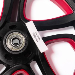 Колесо для самоката Frenzy Wheel, подшипник Abec 7,  215 мм, черный с красным
